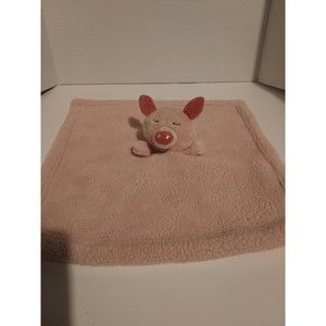 Thro Jimco Parker Pig Plush Lovey Security Blanket Nunu Pink Baby Fleece PIG